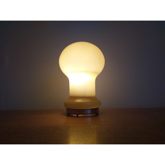 Image 1 of Vintage glass table lamp 1970s