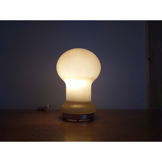 Image 1 of Vintage glass table lamp 1970s