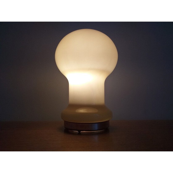 Image 1 of Vintage glass table lamp 1970s