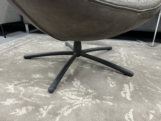 Image 1 of Label Hidde Fauteuil en cuir gris