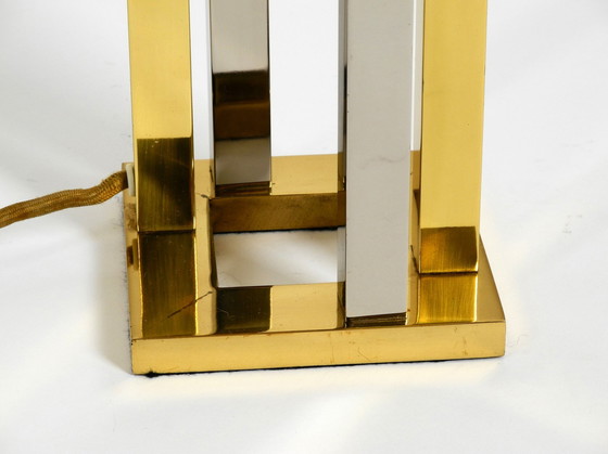 Image 1 of Pair Of Very Rare 1970S Xxl Brass Table Lamps From Vereinigte Werkstätten