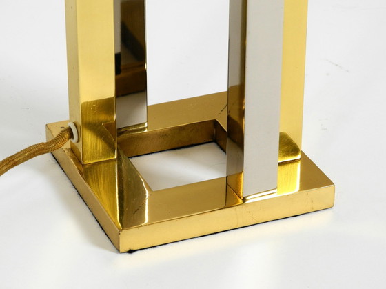 Image 1 of Pair Of Very Rare 1970S Xxl Brass Table Lamps From Vereinigte Werkstätten