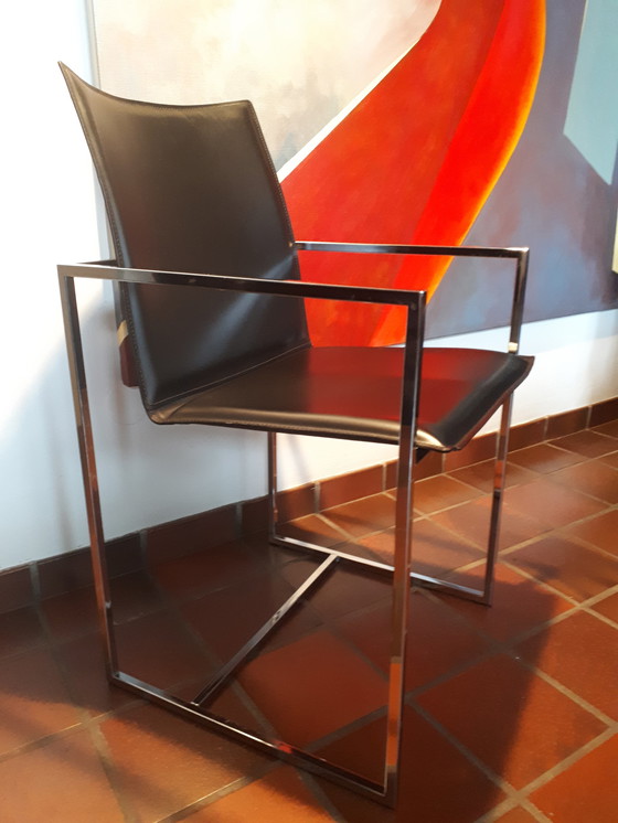 Image 1 of 6 Arrben Betta armed dining chairs