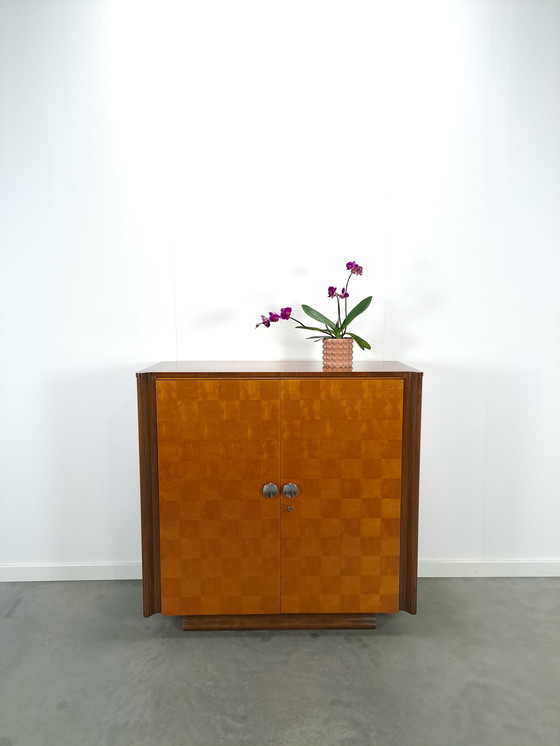 Image 1 of Design Jindrich Halabala veneer cabinet 