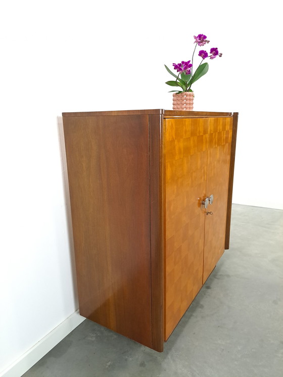 Image 1 of Design Jindrich Halabala veneer cabinet 