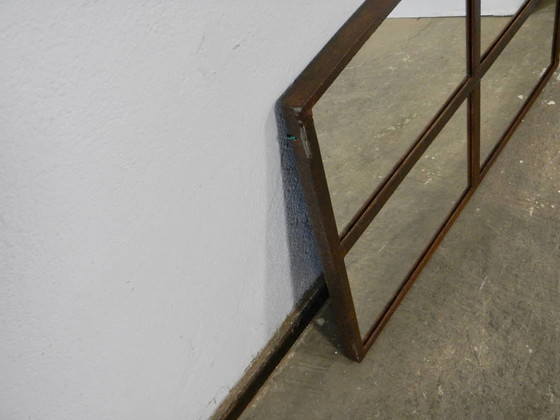 Image 1 of Mirror Made From A 1950S Iron Window