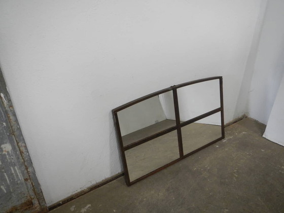 Image 1 of Mirror Made From A 1950S Iron Window