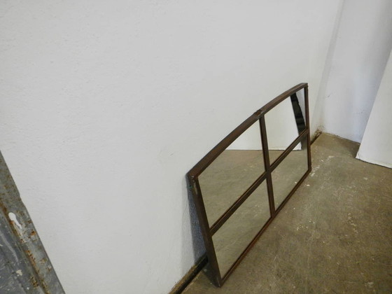 Image 1 of Mirror Made From A 1950S Iron Window