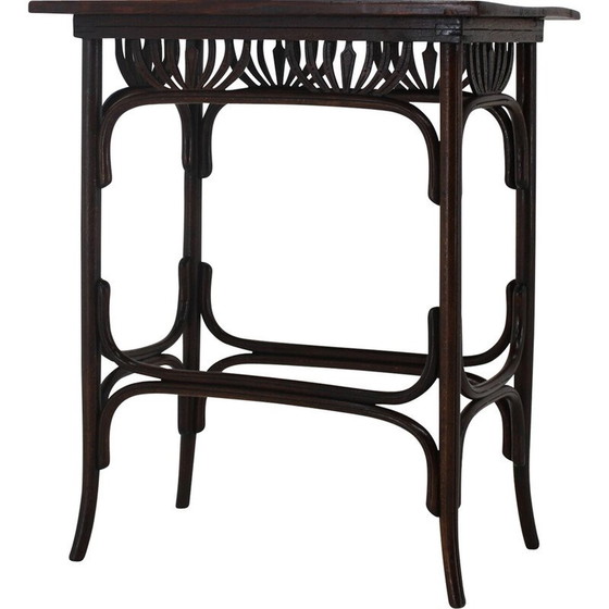 Image 1 of Vintage Art Nouveau nigth stand by Fischel, 1910