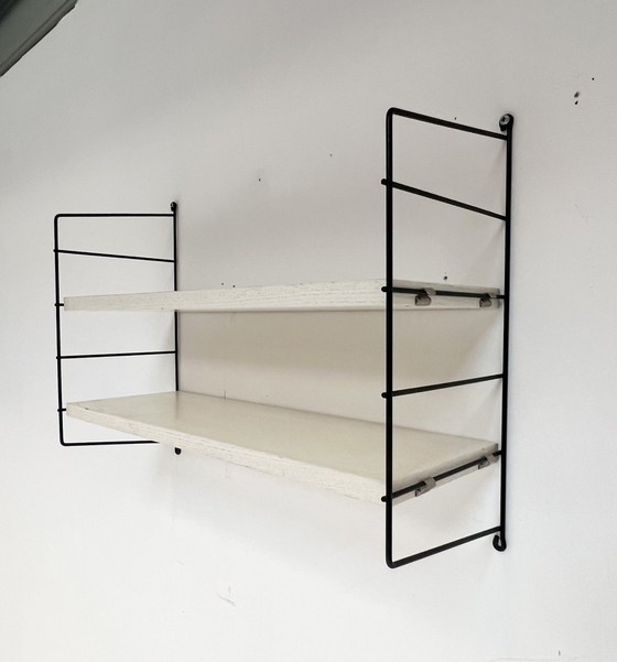 Image 1 of String 4 Piece Wall Rack White, 1960'S