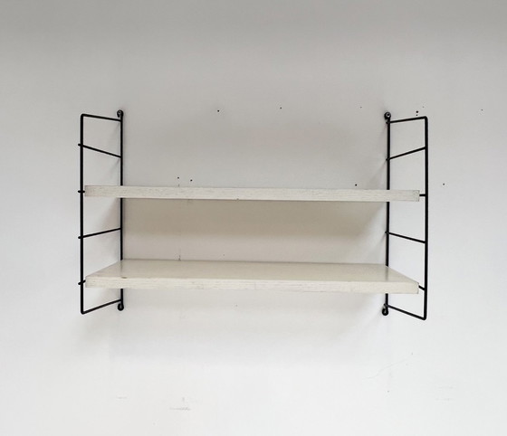 Image 1 of String 4 Piece Wall Rack White, 1960'S