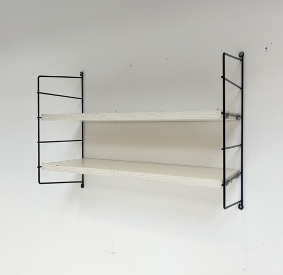 Image 1 of String 4 Piece Wall Rack White, 1960'S