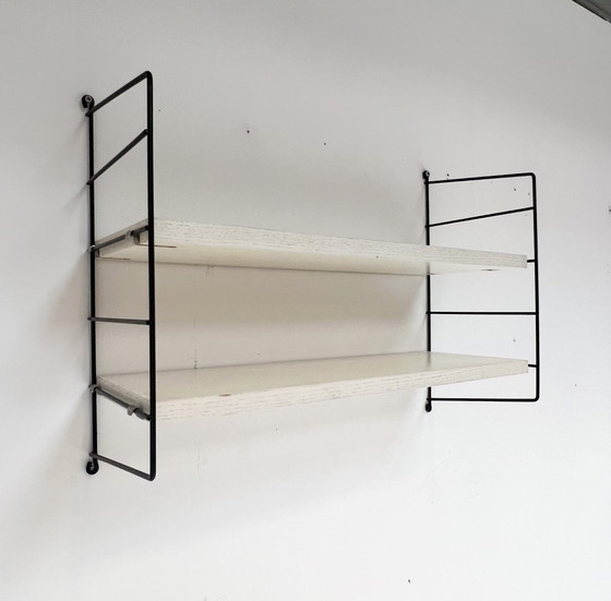 Image 1 of String 4 Piece Wall Rack White, 1960'S