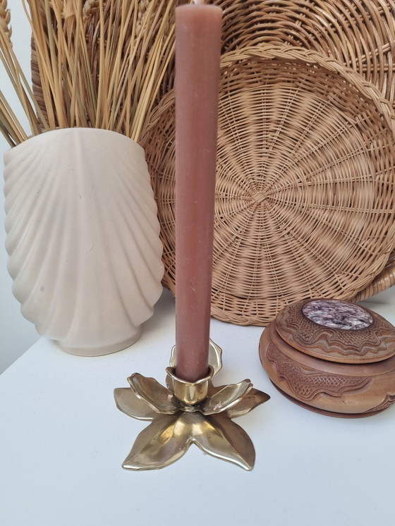 Image 1 of Brass Candlestick Flower