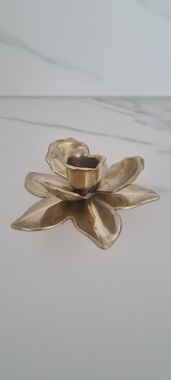 Image 1 of Brass Candlestick Flower