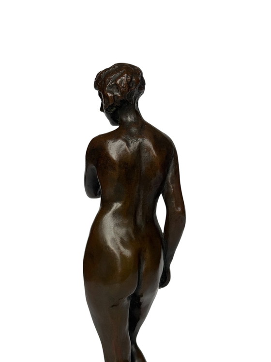 Image 1 of Magnificent And Rare Art Nouveau Bronze Circa 1900 Representing A Nude Woman