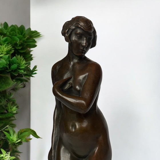 Image 1 of Magnificent And Rare Art Nouveau Bronze Circa 1900 Representing A Nude Woman