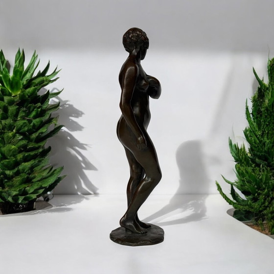 Image 1 of Magnificent And Rare Art Nouveau Bronze Circa 1900 Representing A Nude Woman