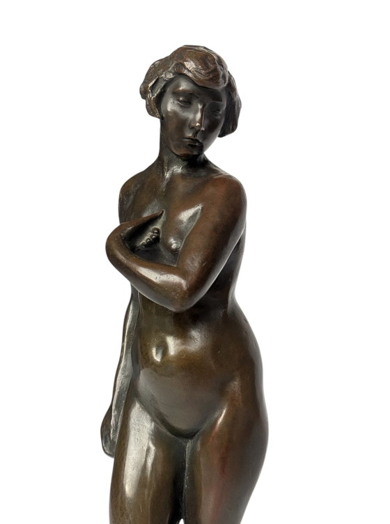 Image 1 of Magnificent And Rare Art Nouveau Bronze Circa 1900 Representing A Nude Woman