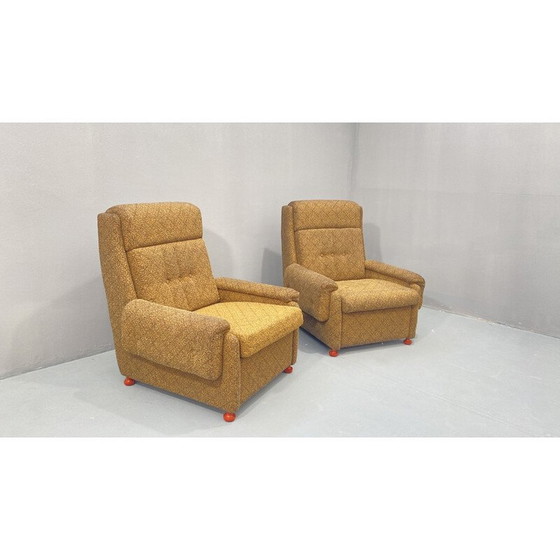 Image 1 of Pair of vintage Eastern bloc armchairs, Czechoslovakia 1980s