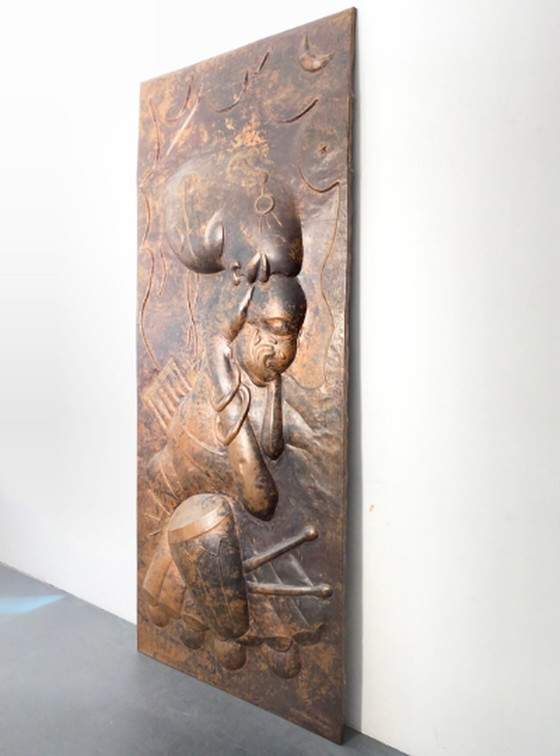 Image 1 of Kalumba Tshung Copper Mural Wall Picture Plastic Sculpture