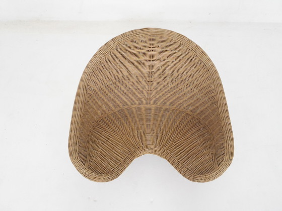 Image 1 of Rattan Zen Meditation Lotus Lounge Chair, 1960'S