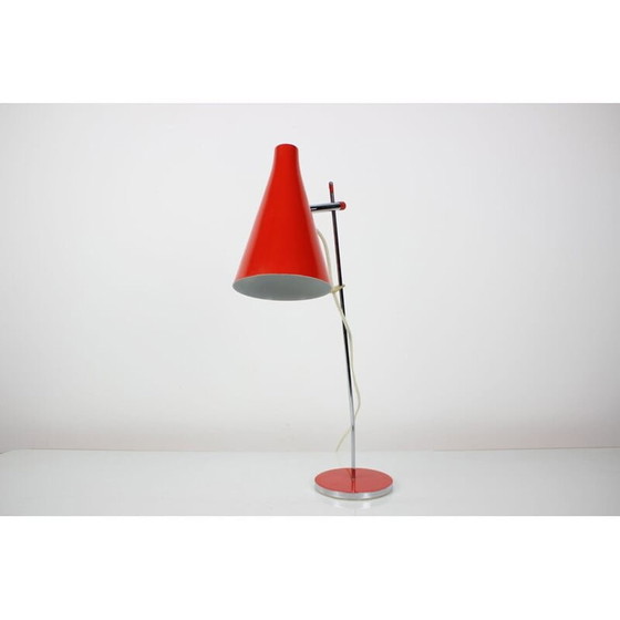 Image 1 of Vintage table lamp in lacquered and chromed metal by Josef Hurka, Czechoslovakia 1960