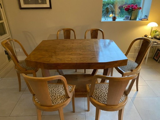 Image 1 of Art Deco Table With Side Chairs