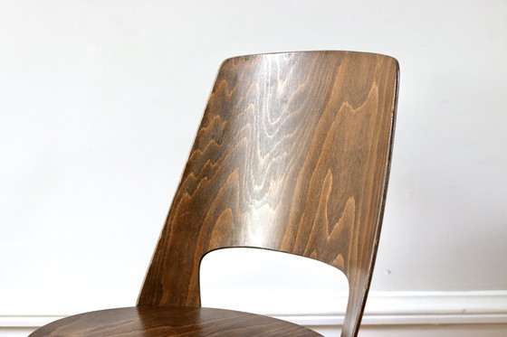 Image 1 of Set Of 6 Baumann Mondor Teak Scandinavian Chairs 1960