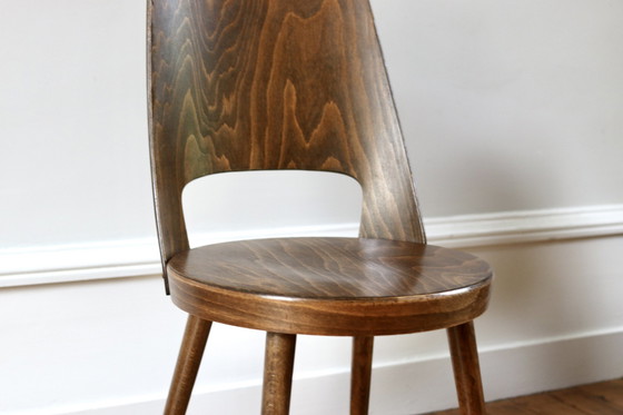 Image 1 of Set Of 6 Baumann Mondor Teak Scandinavian Chairs 1960