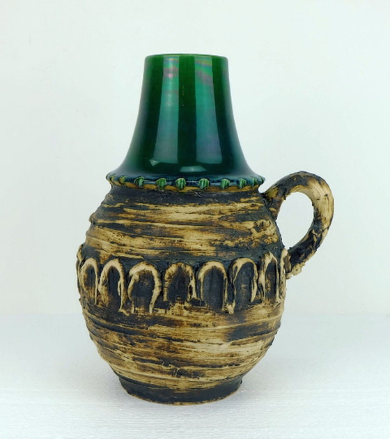 Image 1 of carstens vase with rough glaze model 29-30 A 1960's 