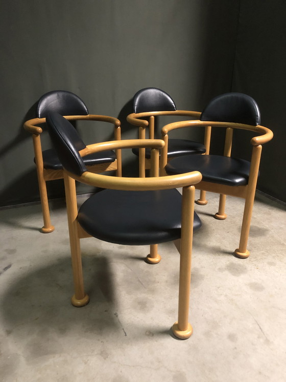 Image 1 of 4x Post modern dining chair