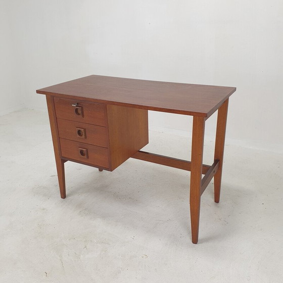 Image 1 of Vintage danish teak desk, Denmark 1970s
