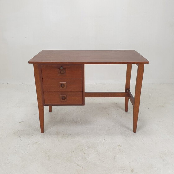 Image 1 of Vintage danish teak desk, Denmark 1970s