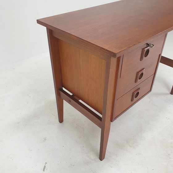 Image 1 of Vintage danish teak desk, Denmark 1970s