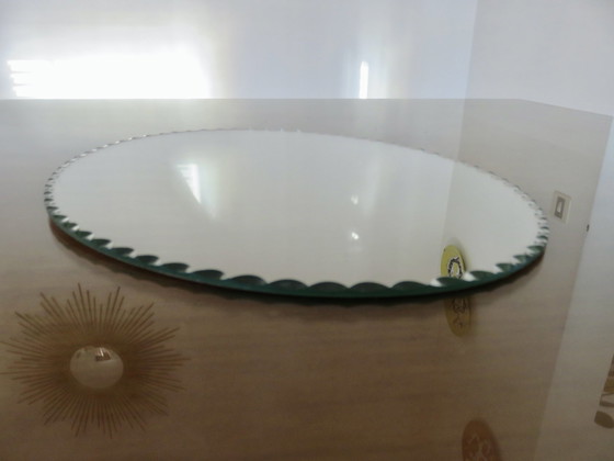 Image 1 of Oval Bevelled Free Standing Mirror