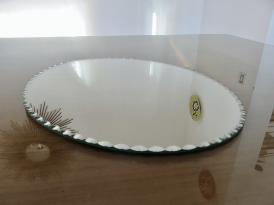 Image 1 of Oval Bevelled Free Standing Mirror