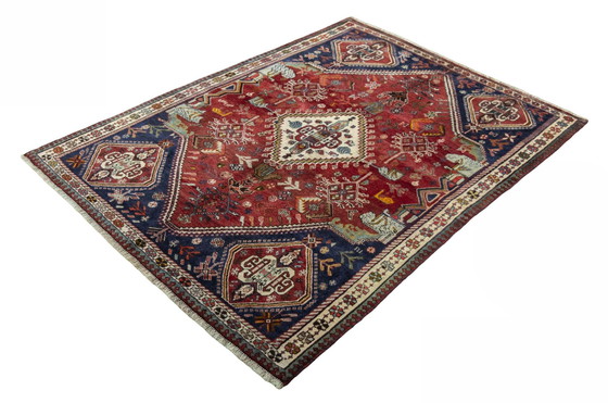 Image 1 of Hand-knotted Shiraz oriental rug - 217 X 155 Cm