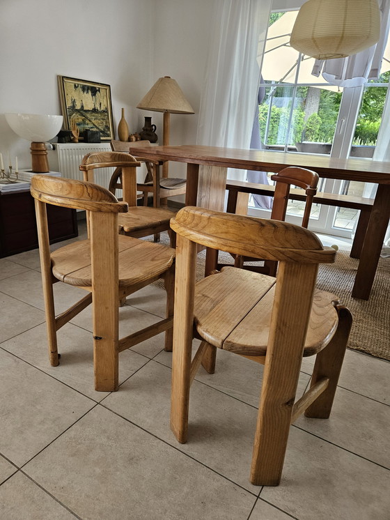 Image 1 of 4x solid wood chairs