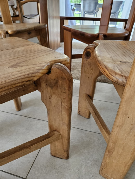 Image 1 of 4x solid wood chairs