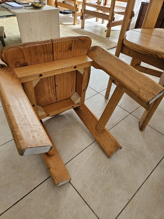 Image 1 of 4x solid wood chairs