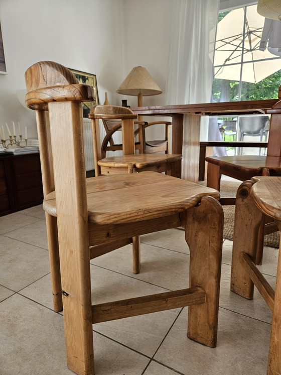 Image 1 of 4x solid wood chairs