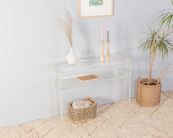 Image 1 of  1960s Acrylic console table 