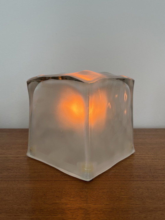 Image 1 of 2X (Set) Iviken Ikea Ice Cube Table Lamp