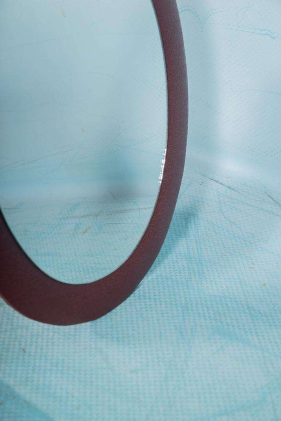 Image 1 of Specchio da parete ovale retrò vintage anni '60/'70, specchio rotondo