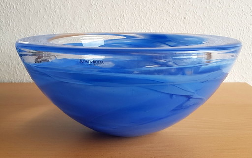 Bowl And Centerpiece By Anna Ehrner For Kosta Boda, 1990S