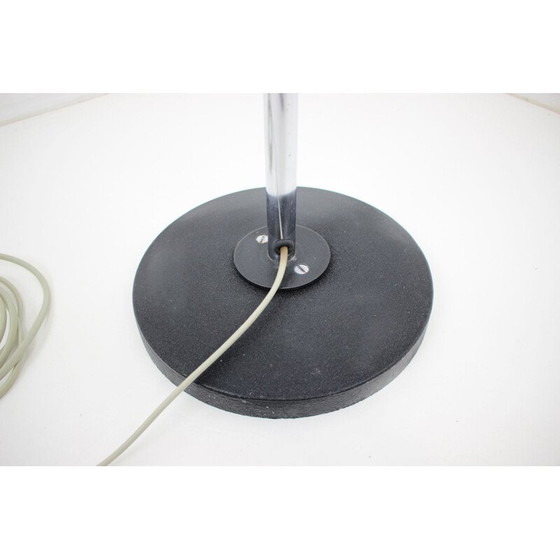 Image 1 of Lampada da terra vintage in legno e vetro di Lidokov, Cecoslovacchia 1970