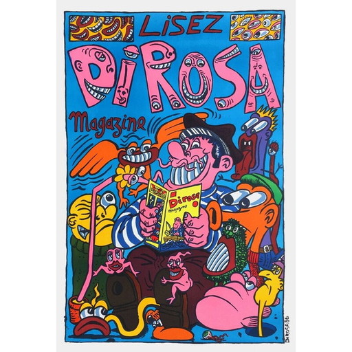 Póster vintage de Hervé Di Rosa