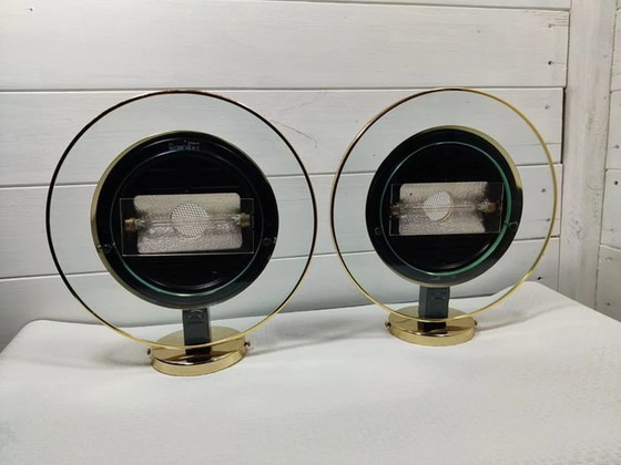 Image 1 of Wall Lights(2), Sconces, Mid Century Modern, Art Deco, Hollywood Regency, Gatsby, Estiluz, Luxury Lighting, Unique