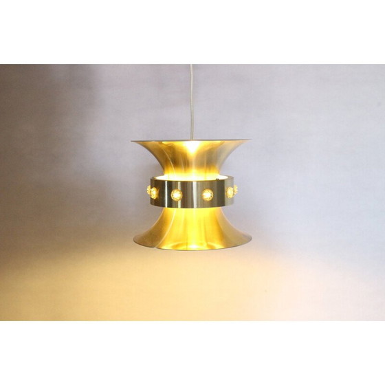 Image 1 of Vintage brass alloy pendant lamp by Carl Thore by Granhaga, 1960 to 1970